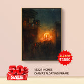 Pratima-Visarjan- Canvas Float Frame-18"X24"